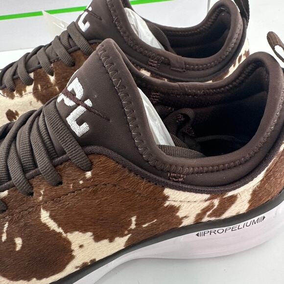 APL Women's Deep Brown White Cow Iconic Phantom Sneakers Size 8 - Picture 8 of 11